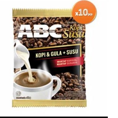 

kopi ABC susu renceng isi 10 bks