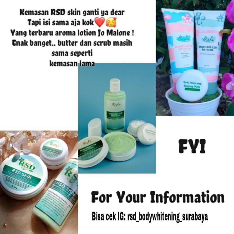 PAKET BADAN RSD EKONOMIS,RISDA SKIN GLOW