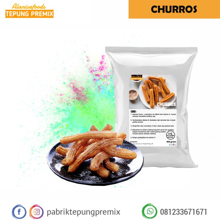 

MURAH TEPUNG PREMIX CHURROS SUPER ENAK 450GR