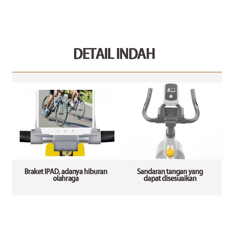 YEESALL sepeda statis | sepeda statis alat fitness | sepeda berputar