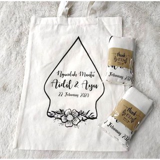 TOTEBAG SOUVENIR Pernikahan Souvenir Nikah Tas 