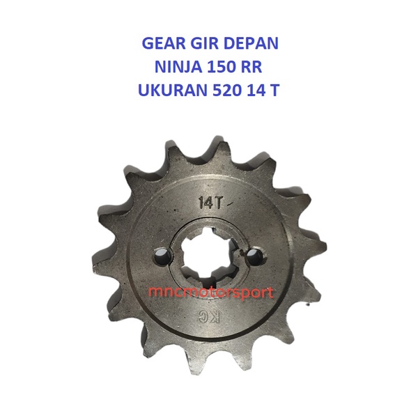 GEAR GIR DEPAN NINJA 150 RR 520 14 T