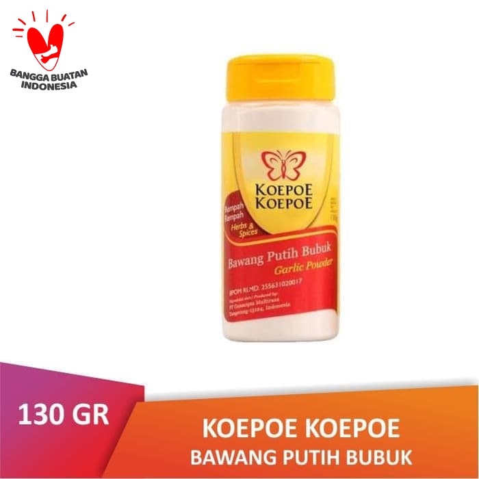 

uuttudd Btl Koepoe Koepoe Bawang Putih Bubuk 130Gr | Garlic Powder Kupu Kupu Fsfs201