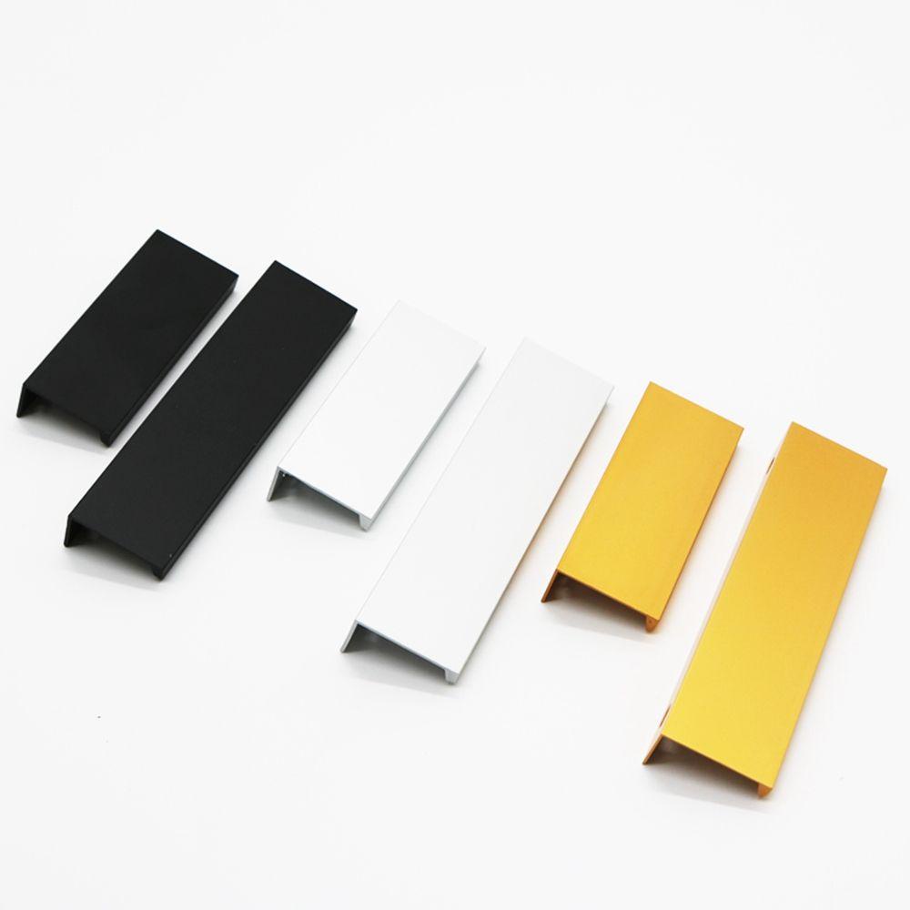 [Elegan] Furniture Handle Black Silver Orange Gold Tarikan Laci Pintu Lemari Dapur Gagang Lemari Knob Laci