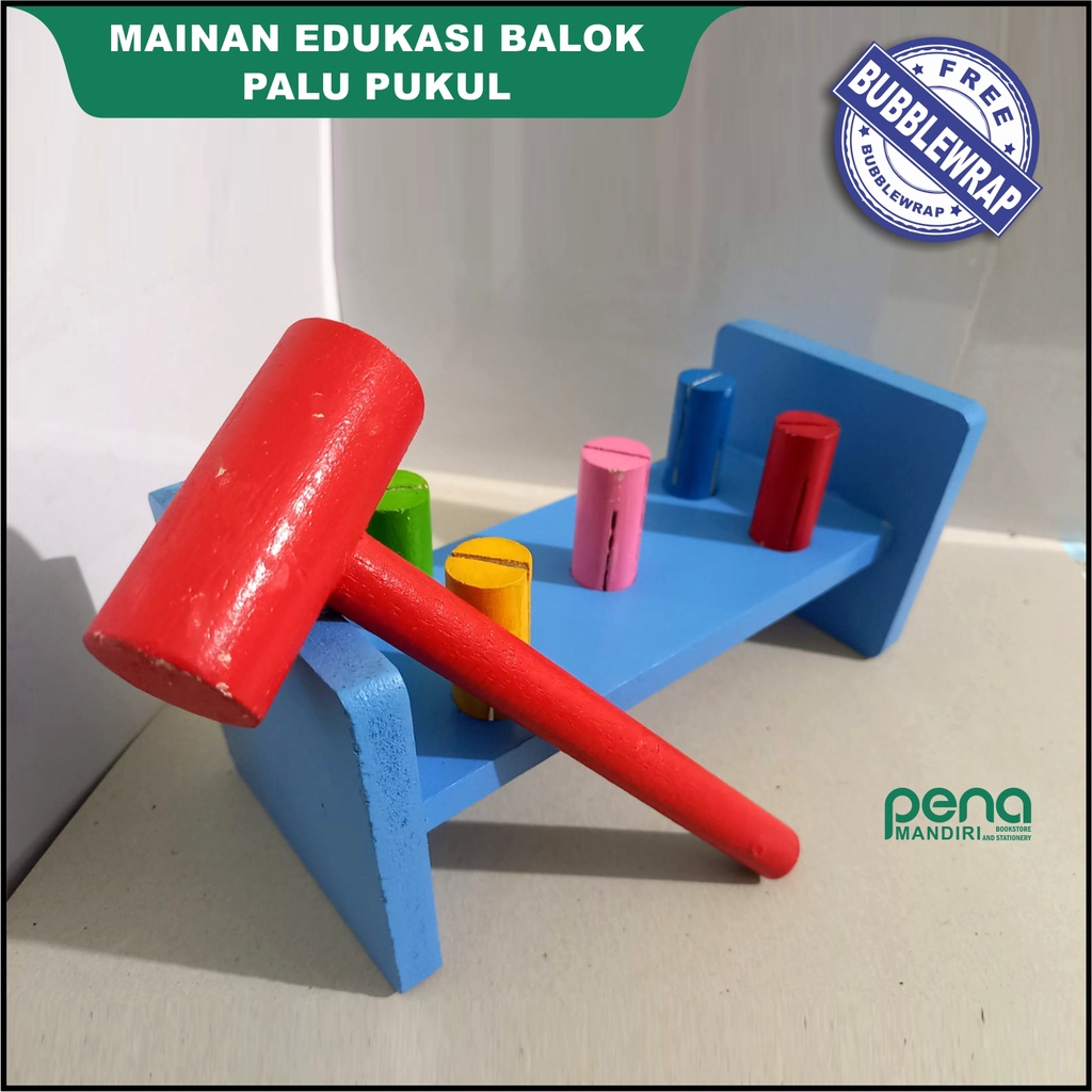 Balok Palu - Mainan Edukasi Balok Kayu