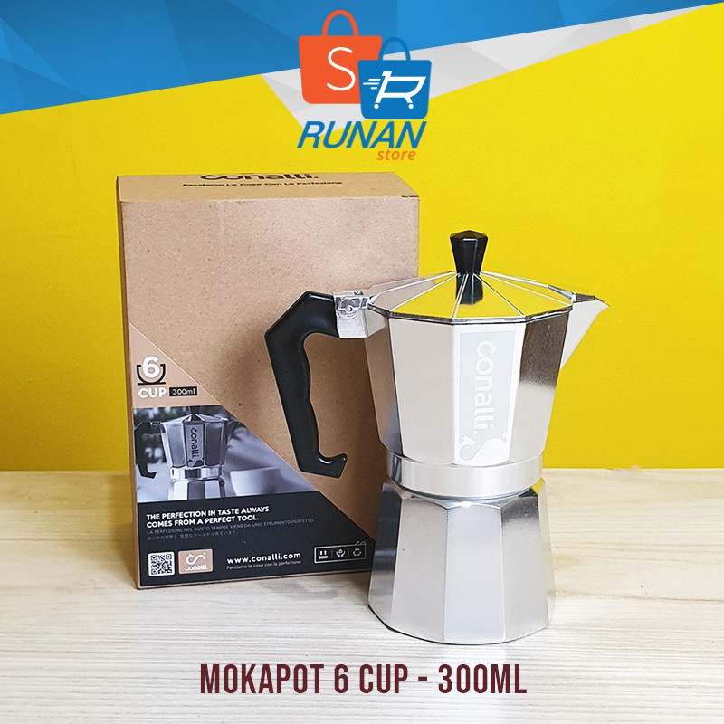 Jual Mokapot Ml Cup Moka Pot Conalli Alat Pembuat Espresso Maker