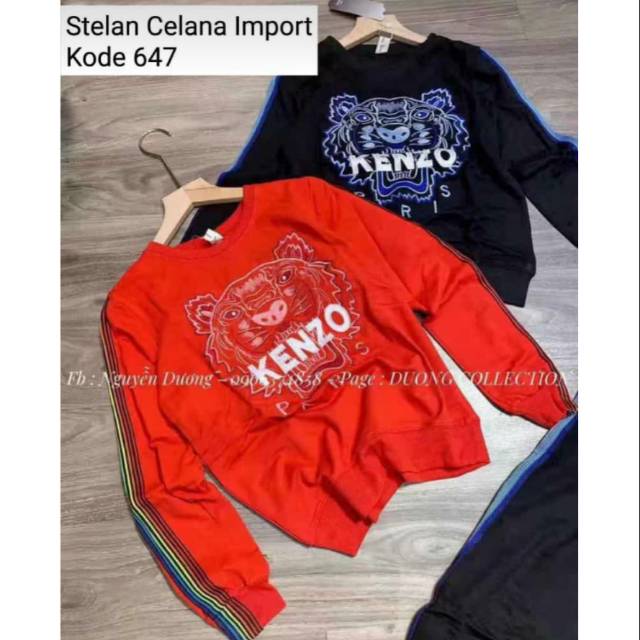 setalan rajut kenzo import premium