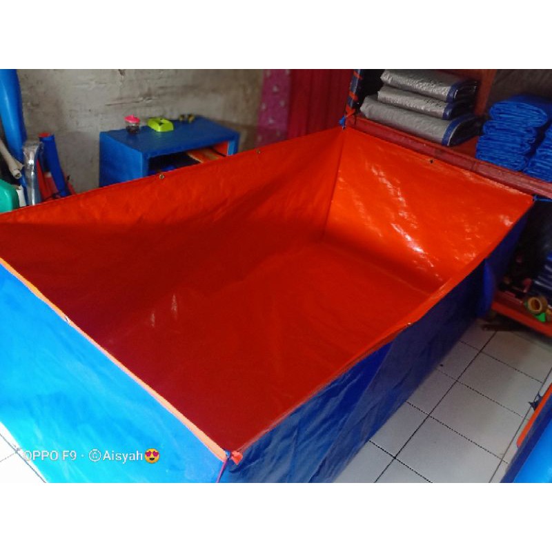 TERPAL KOLAM IKAN KOTAK TYPE A12 KOREA ORGINAL UKRAN 300X100X75