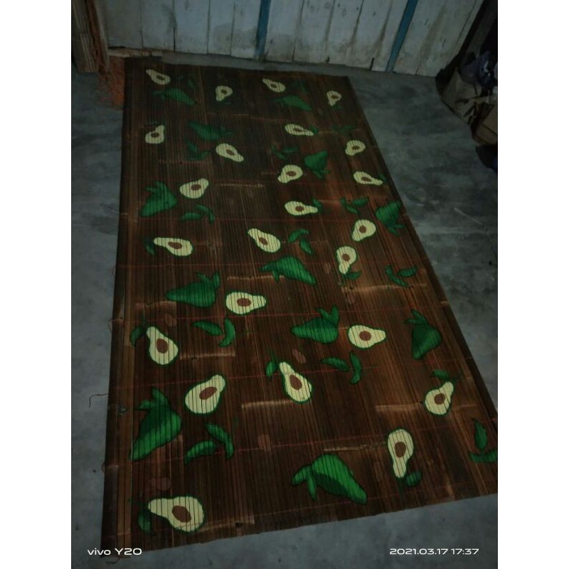 TIRAI BAMBU KERE BAMBU MOTIF BUAH