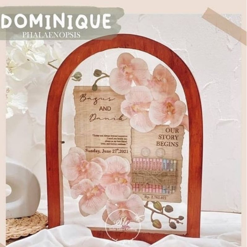 Mahar transparant/ Mahar Akrilik 30x40