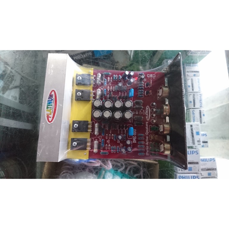 POWER KIT Amplifier MESIN SPEAKER AKTIF STEREO MOSPEC DMS1100