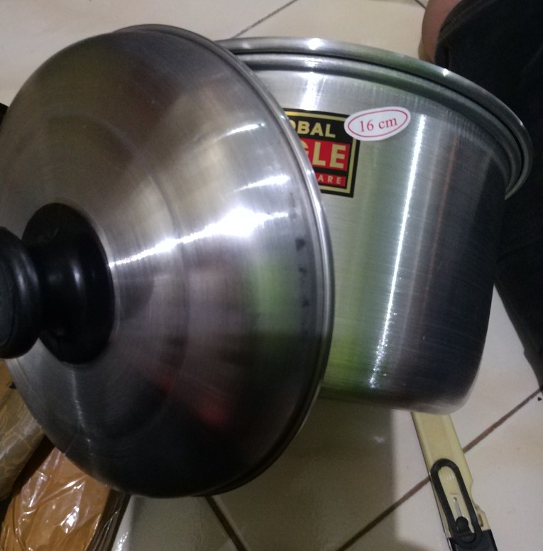 Panci Susu Panci Mie  Alumunium Jawa Diameter 16 Cm Ada Tutup