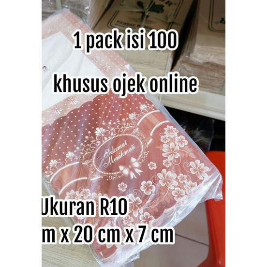 

Dus Nasi Motif 20x20 cm Box Kotak Kertas Tempat Makanan Nasi