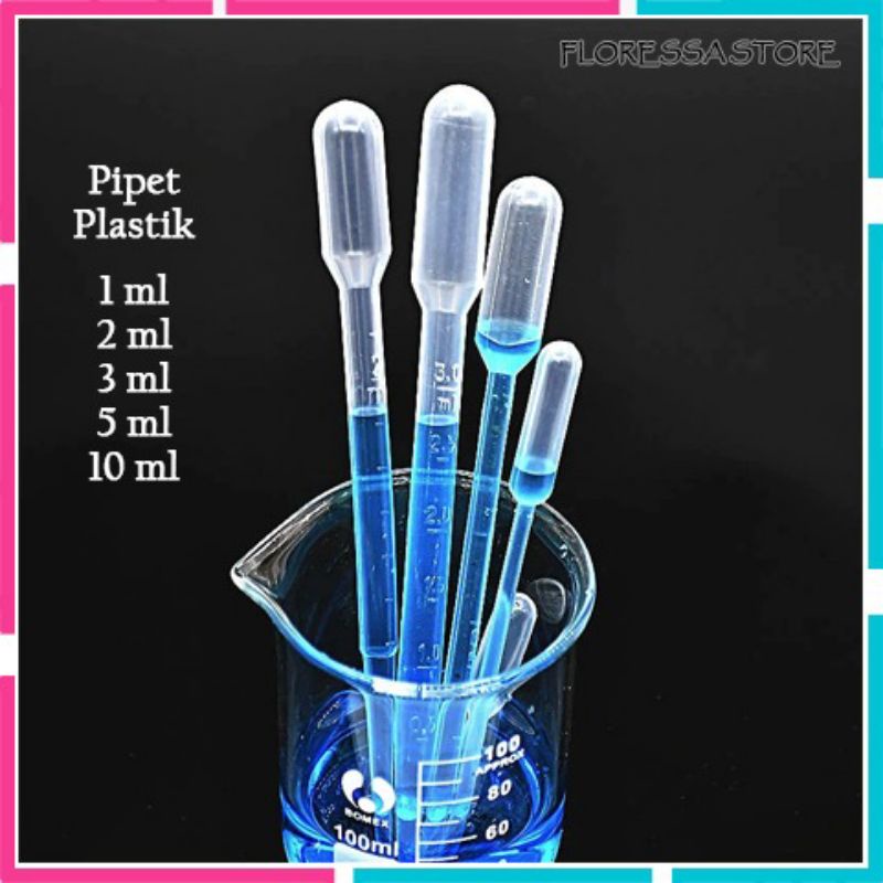 Pipet Plastik Ukuran 1ml 2ml 3ml 5ml 10 ml Pipet Tetes Plastik