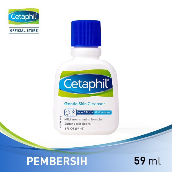 Cetaphil Gentle Skin Cleanser 59ml,125ml,250lm dan 500ml - Pembersih Wajah Sabun Cuci