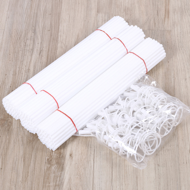 10pcs / set Stik Holder Balon Bahan Plastik Aluminum Foil Ukuran 40cm Untuk Pesta Ulang Tahun / Pernikahan