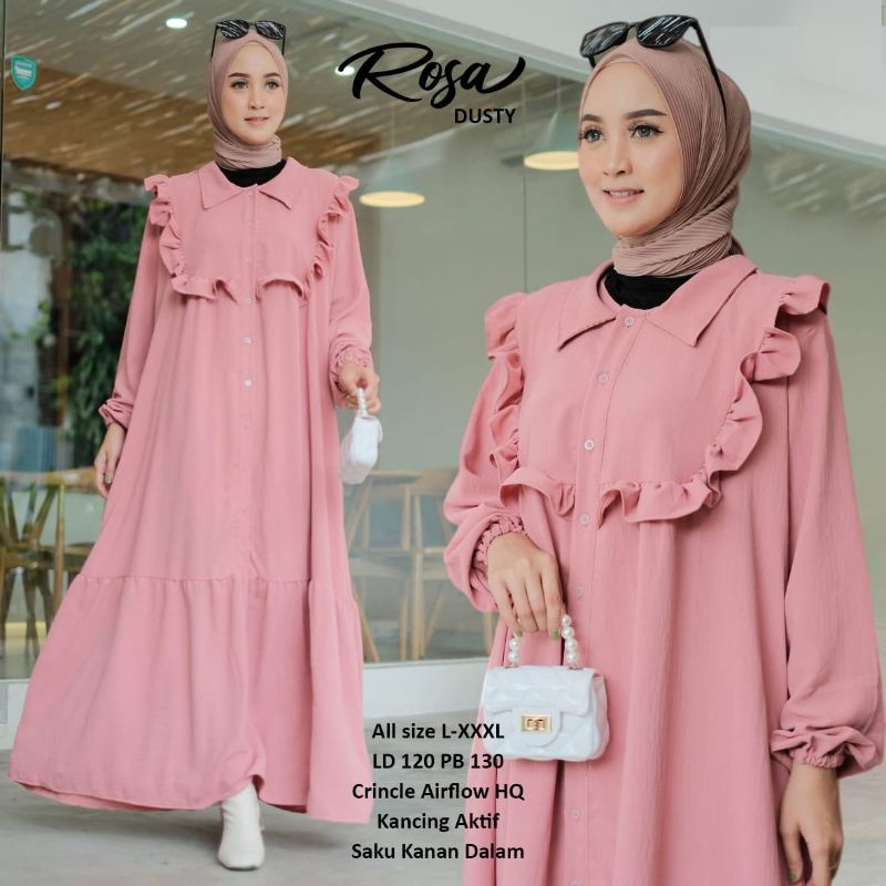 GAMIS JUMBO LD 120 ROSSA MAXY BAHAN CRINKLE