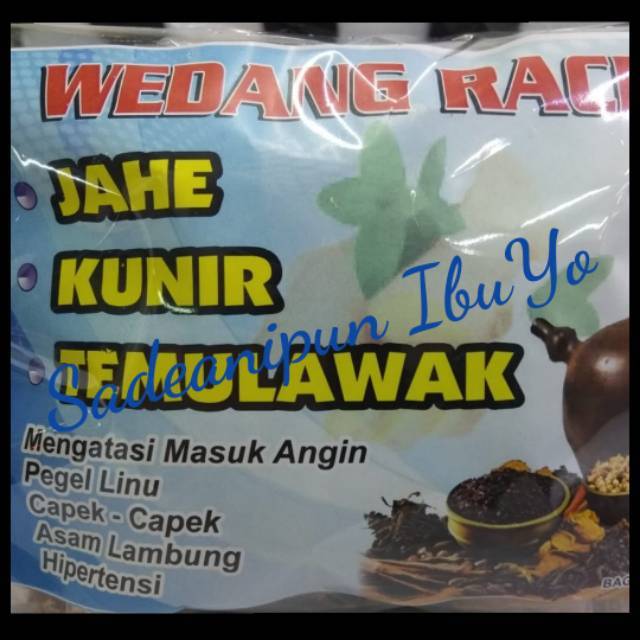 

Wedang Racik JKT (Jahe Kunir Temulawak)