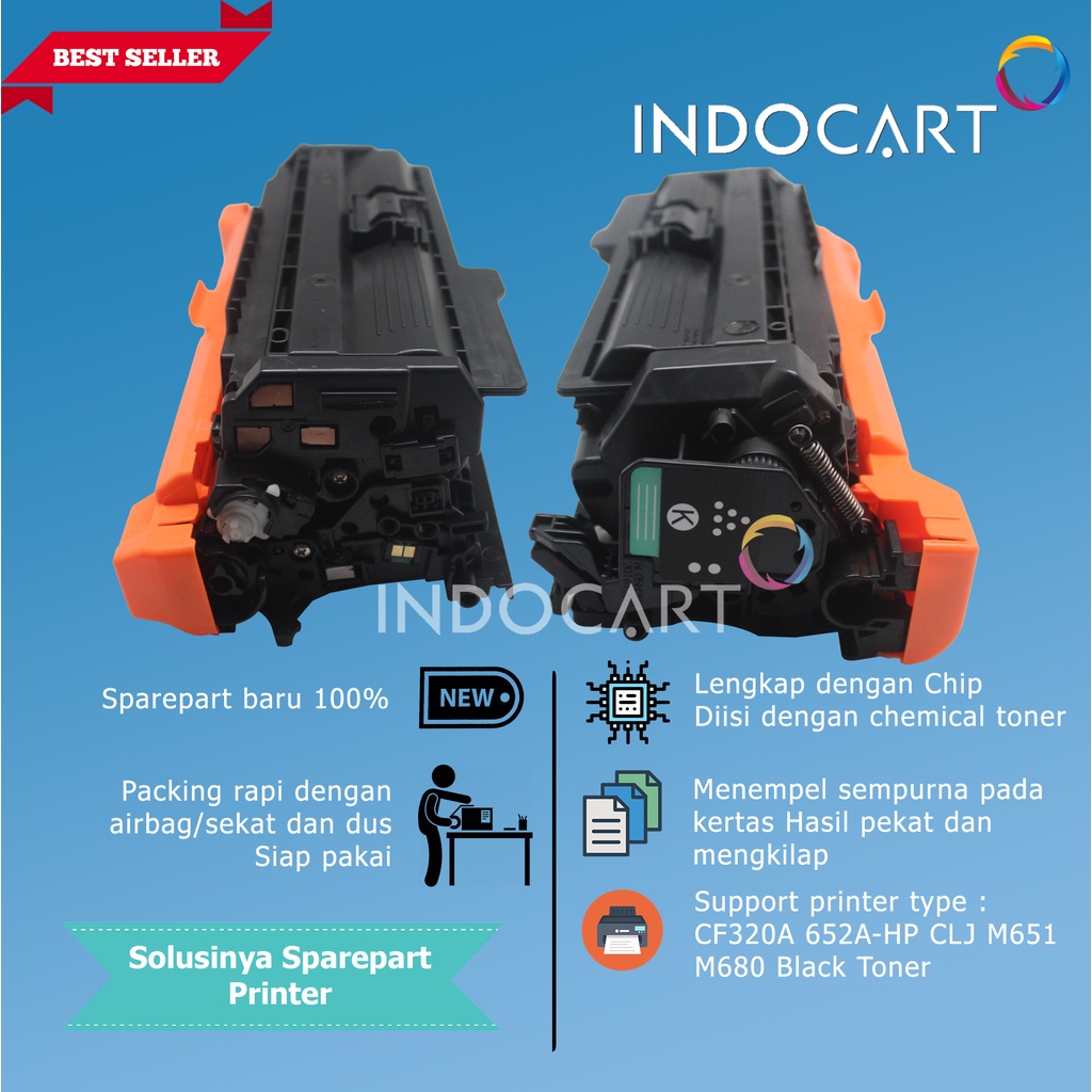 Toner Cartridge Compatible CF320A 652A-Printer LaserJet HP M651 M680