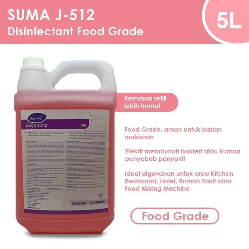 Diversey J-512 Disinfectant For Surface 5Liter | Disinfektan