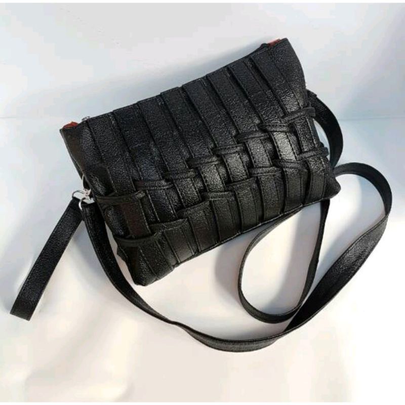 Talwis_store / TS0116 - Sling bag pagar anyam wanita terbaru fashion korean style kekinian