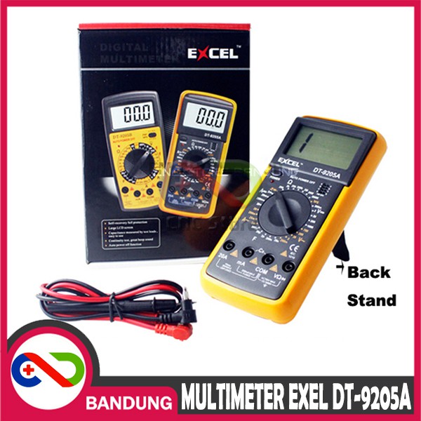 EXCEL DT-9205A DT 9205A DIGITAL MULTIMETER AVO AVOMETER MULTITESTER