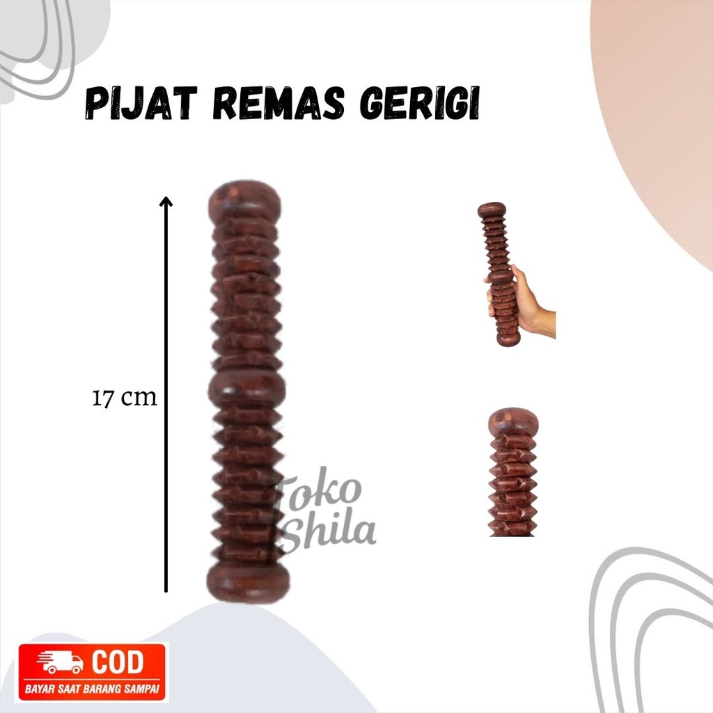 Alat Pijat Remas Gerigi/ Alat Terapi 2 Kaki Bahan Kayu