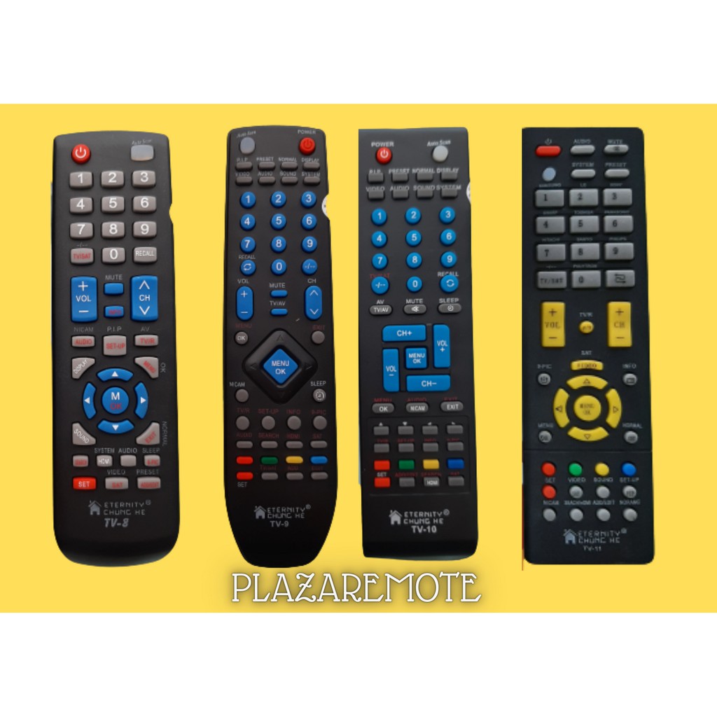 Remote MULTI TV LED LCD CHINA LG FUJITEC TCL PHILIPS POLYTRON DLL