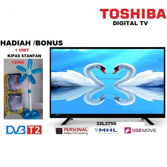 LED TV TOSHIBA 32L3750VJ DIGITAL TV-DVB-T2
