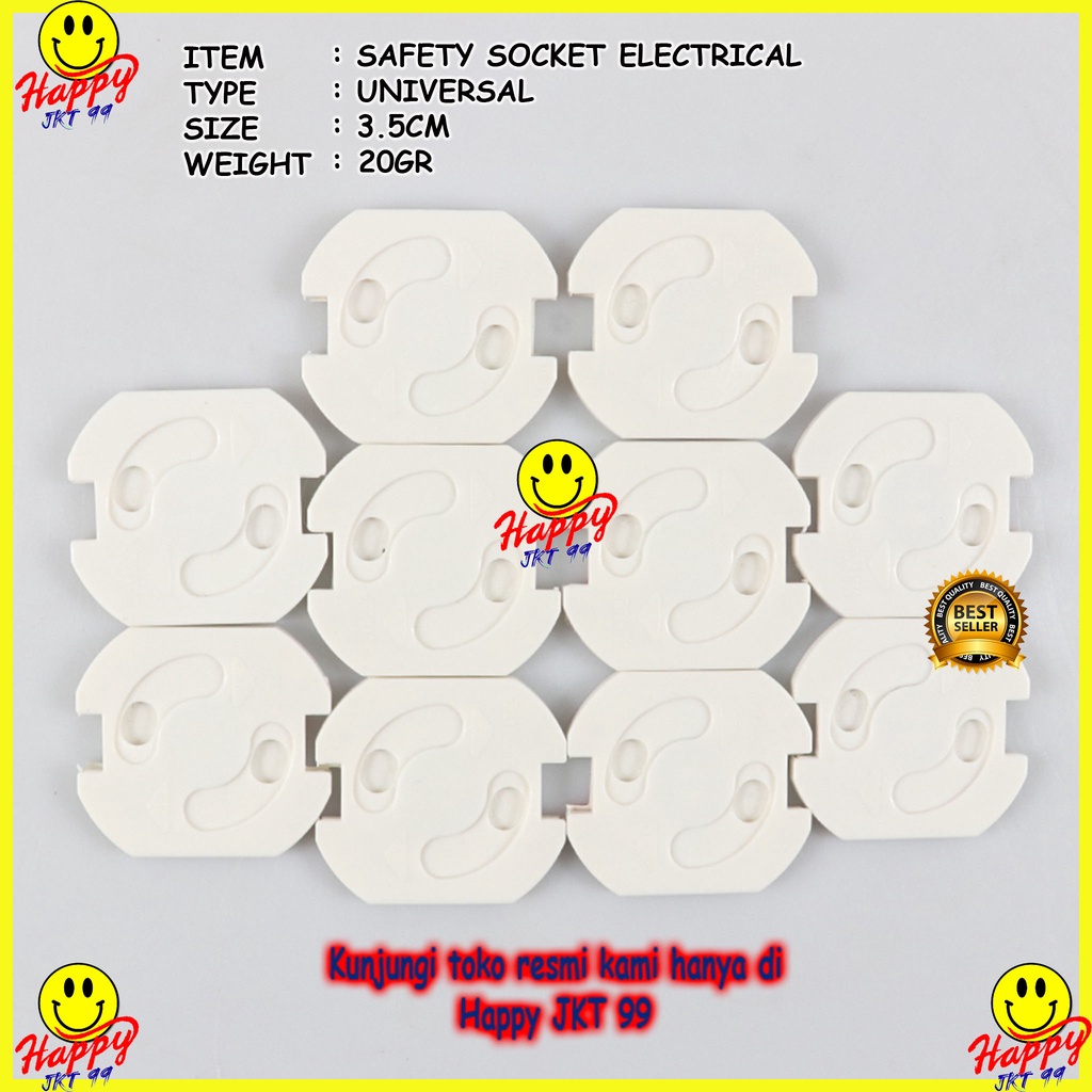 [ HAPPY JKT 99 ] SOKET PENGAMAN COLOKAN LISTRIK PENUTUP PELINDUNG STOP KONTAK ANAK KECIL AMAN SAFETY ELECTRICAL SOCKET