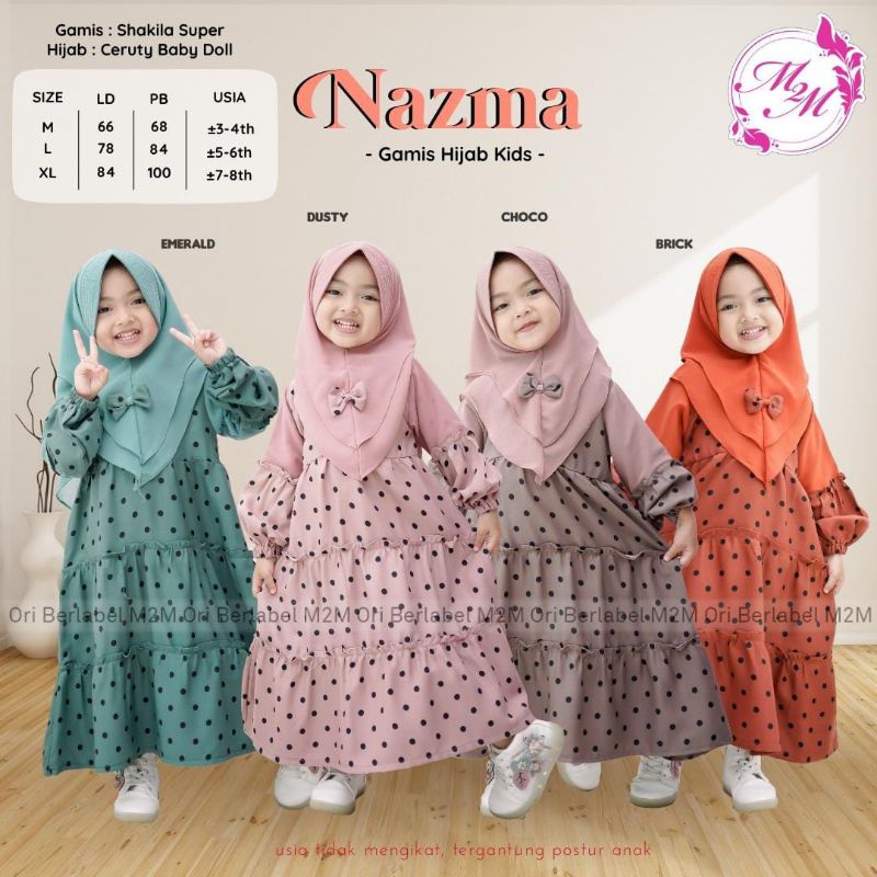 NAZMA GAMIS HIJAB KIDS M2M