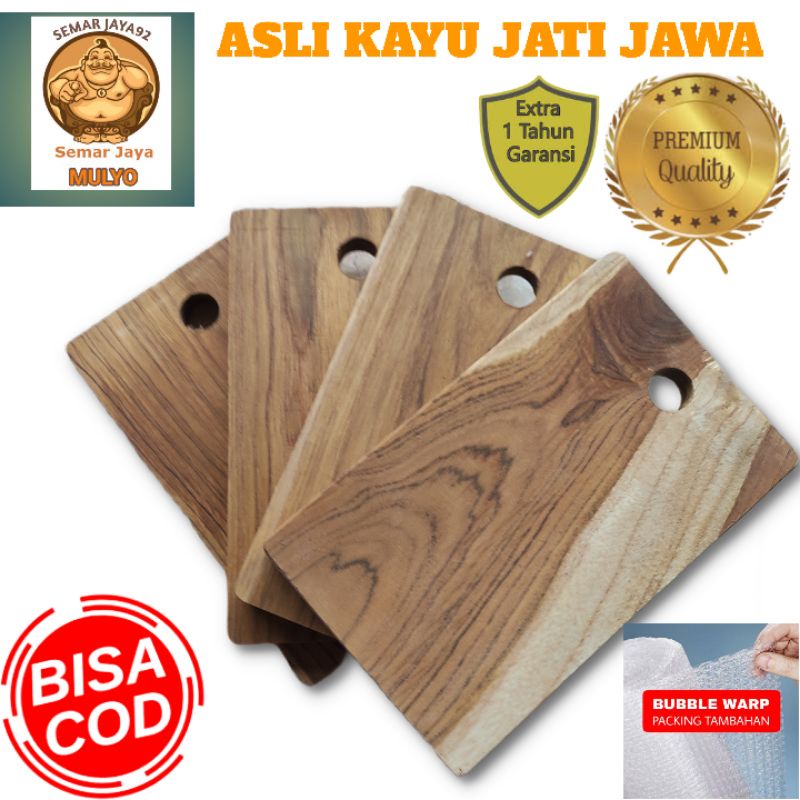 Serving Board / Talenan Kayu Jati / KAYU UTUH TANPA SAMBUNGAN/ Alas Kayu /Jati asli