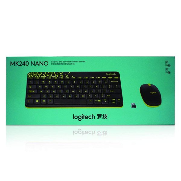 Keyboard Logitech Wireless Desktop MK240 Nano