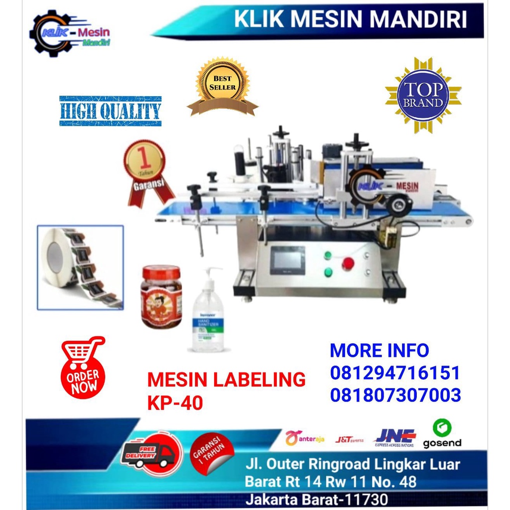 Mesin Labeling Stiker Botol / Labeling Botol Otomatis KP-40
