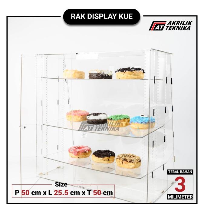 ETALASE / DISPLAY KUE / ROTI / MAKANAN AKRILIK / ACRYLIC TOKO DISPLAY