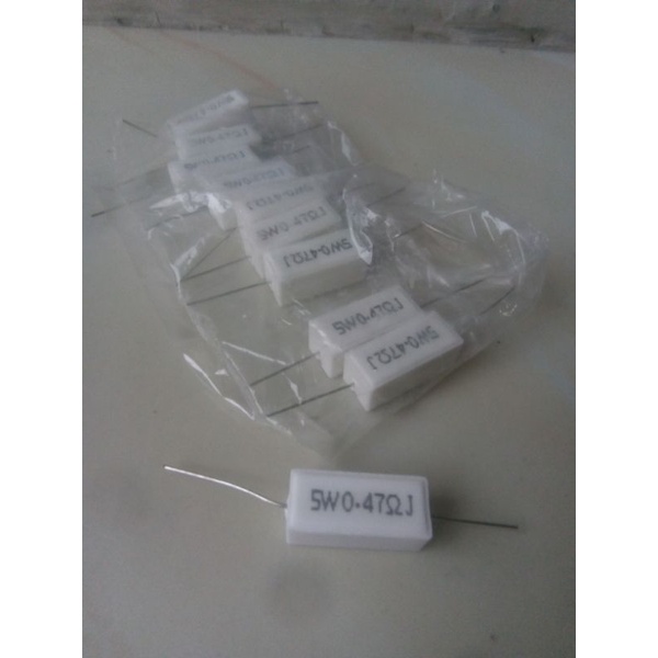 resistor kapur 0.47ohm 5watt