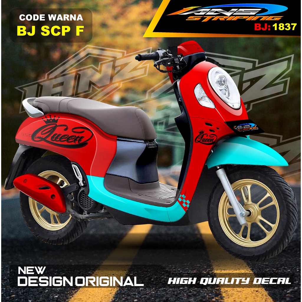 STICKER SCOOPY FULL BODY / STIKER SCOOPY FULL BODY / STIKER MOTOR SCOOPY NEW DESAIN / STIKER MOTOR TERMURAH