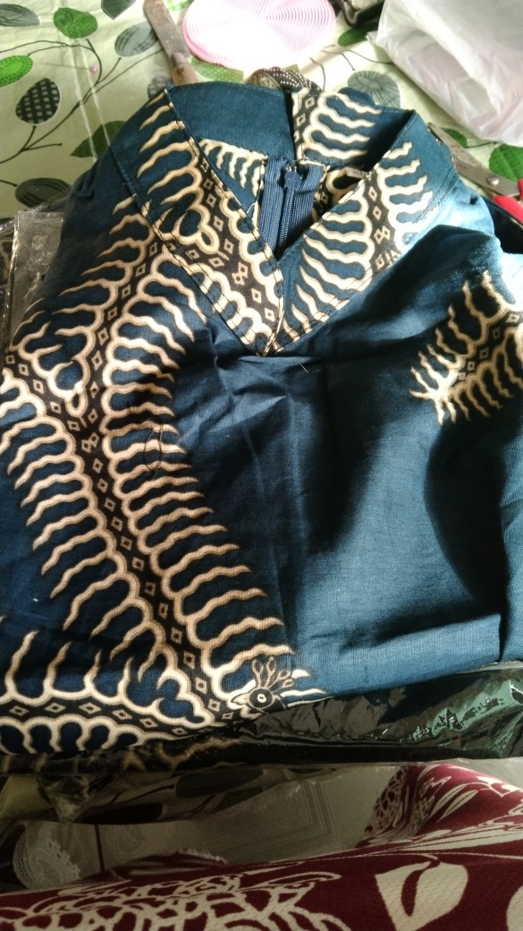 [cod] Tey-17 Batik Wanita Asj Sa Hrb026 Kenongo Kemeja Tosca Pendek