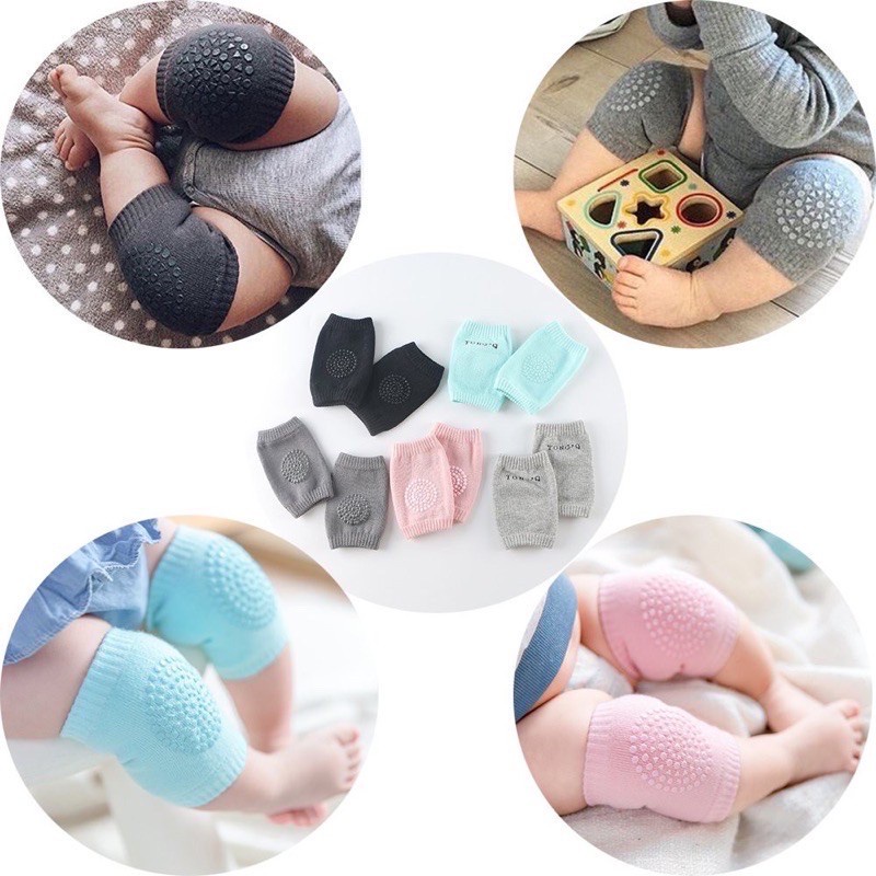 Knee Protector Baby Kain Lembut Pelindung Lutut Prewalker Kneepad Anti Slip Knee Pads Kain Pelindung Lutut Dengkul Bayi Tidak Lecet