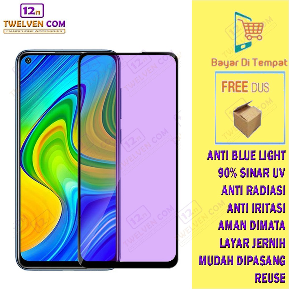 ANTI BLUE TEMPERED GLASS BLUE LIGHT Xiaomi Redmi Note 4 / Note 4x / Note 5 Pro / Note 5a / Note 5a Prime / Note 7 / Note 8 / Note 8 Pro / Note 9 / Note 9 Pro / Note 10 / Note 10s / Note 10 Pro / Note 10s / 10 5G / Note 11 / 11s / 11 Pro / 11 Pro+