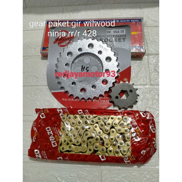 gear set gir ninja rr/r ninja 2tak wilwood 428- 33 34 35 36 37 39