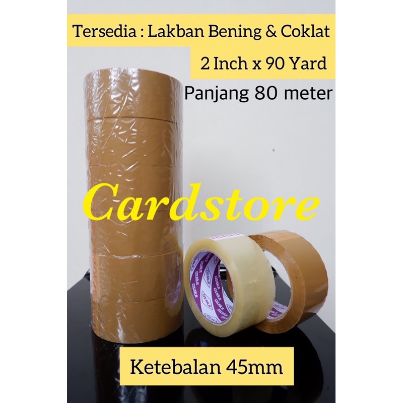 

Lakban Coklat 2 inch - Lakban Bening 2 inch 90 Yard 45mm Isolasi Selotip Berkualitas