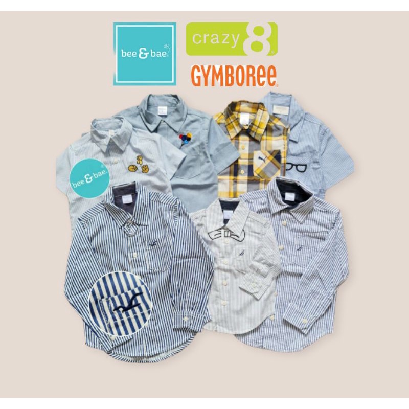 KEMEJA ANAK LAKI LAKI MIX BEE&BAE, GYMBOREE, CRAZY8