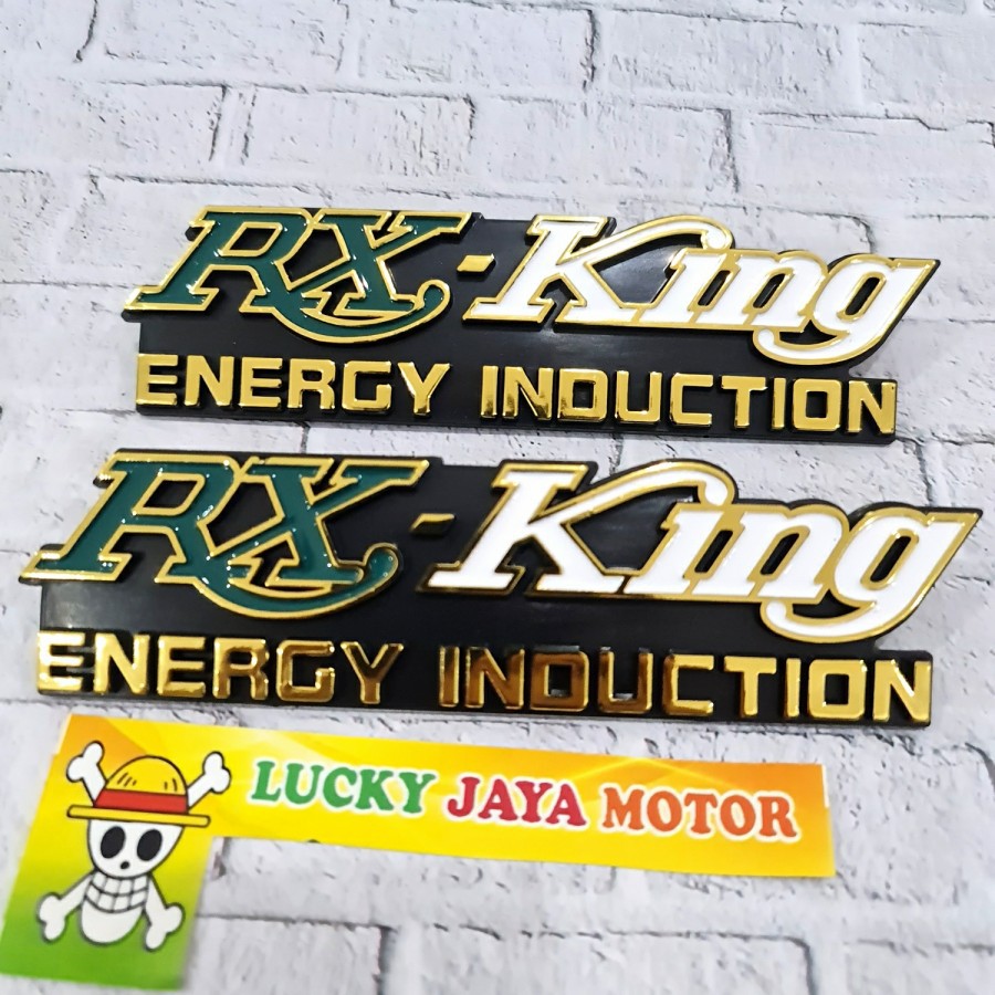 Emblem Box aki rx king rxk rxking kiri kanan energy induction Hijau