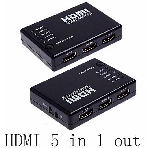 HDMI Switch 5Port With IR Plus Remote 501