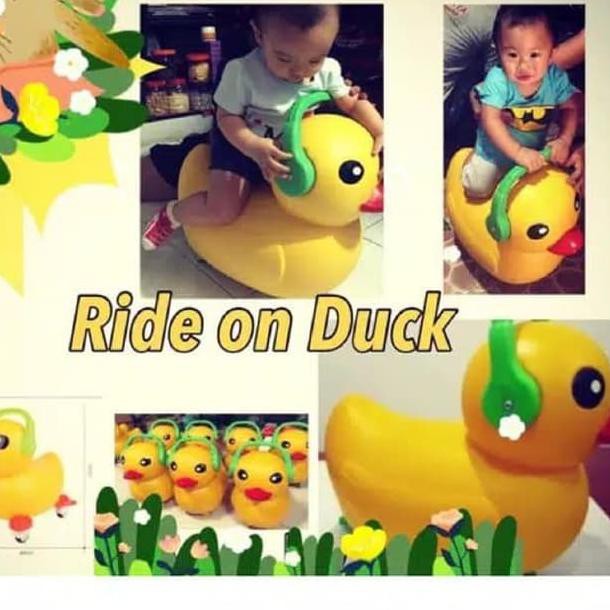 >>SALE<< Ride On Duck Bebek Mainan Anak Bebek Yellow Duck Ride On - Siap Kirim