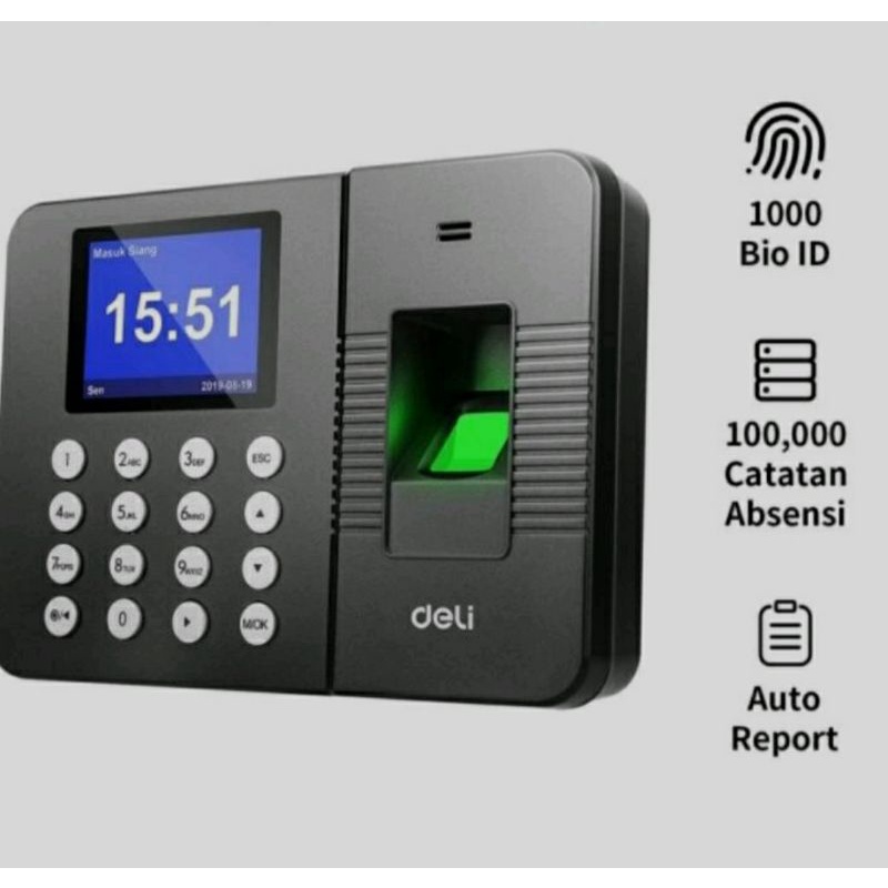 Absensi Sidik Jari DELI Model E 3960/finger print