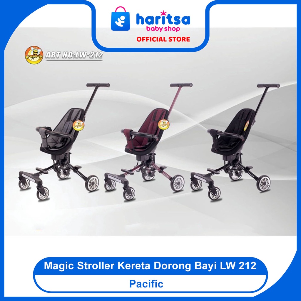 MAGIC STROLLER LW-211/ LW-212/ PACIFIC / kereta dorongan bayi / sepeda lipat / micro trike