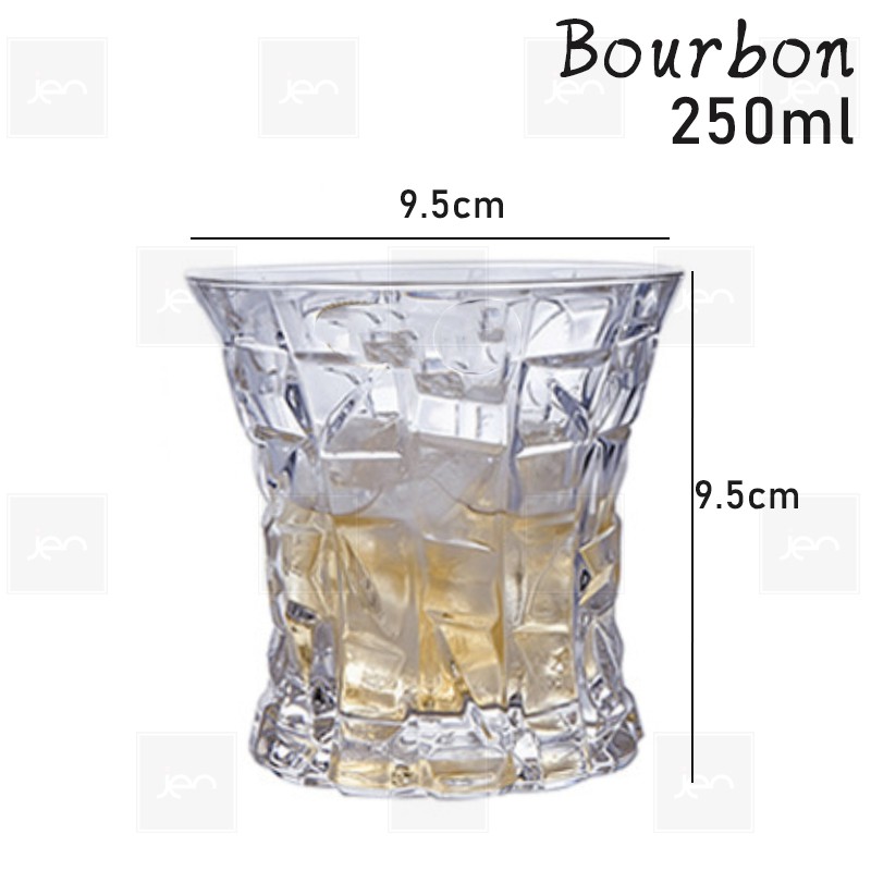 Gelas Whiskey Old Fashioned On The Rocks Gelas Air Minum-BOURBON