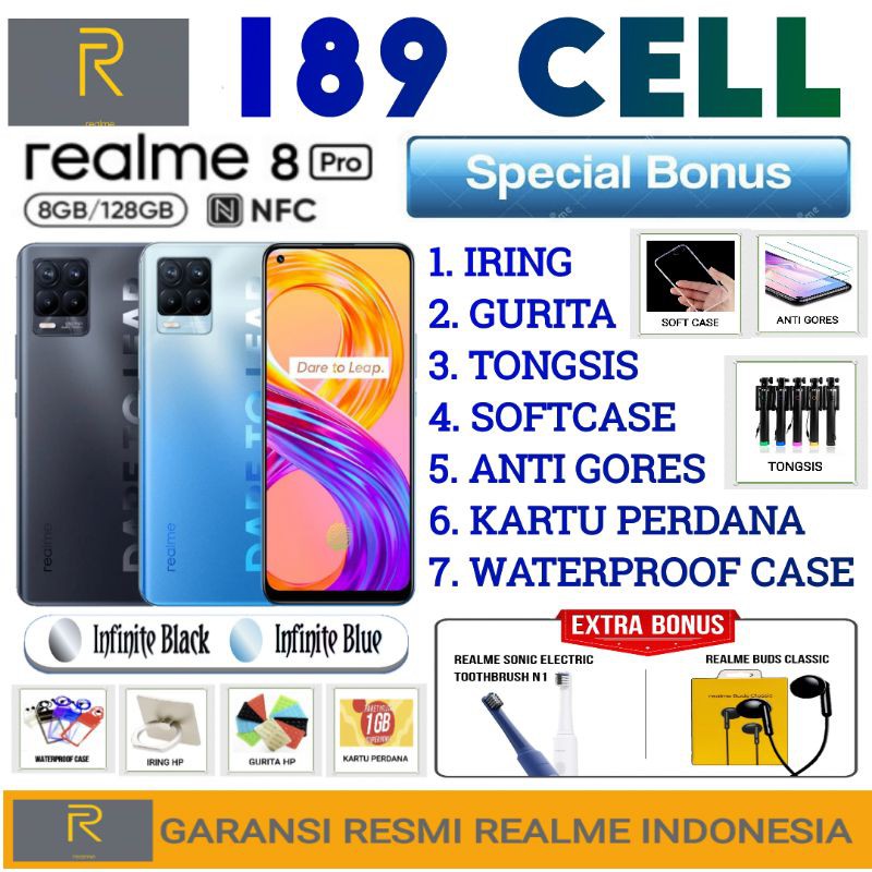 REALME 8 PRO 8/128 | REALME C55 RAM 8/256 | C25 4/128 GB GARANSI RESMI REALME INDONESIA